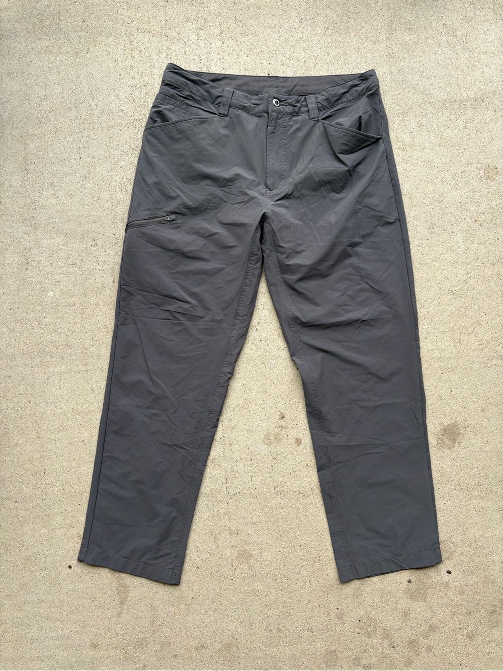 Patagonia Mens Quandary Hiking Pants Forge Grey Technical Stretch 36x29